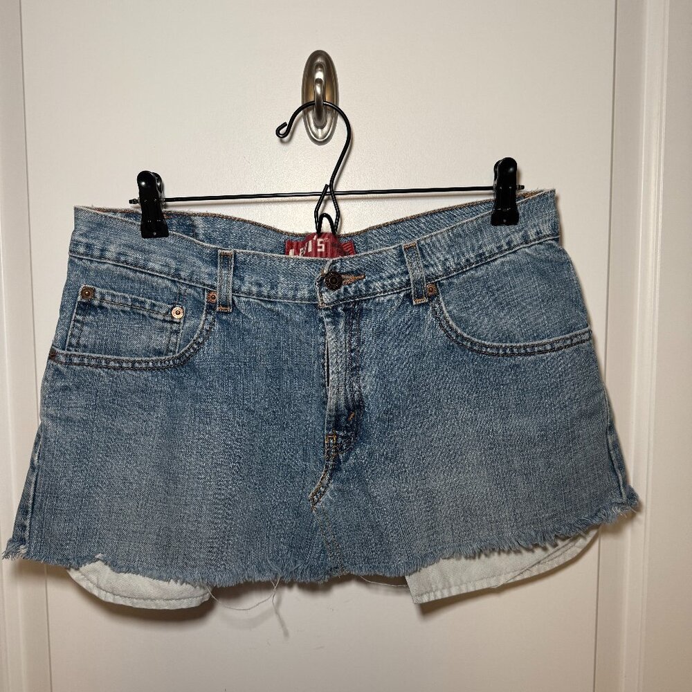 Vintage Reworked Levi's Mini Skirt